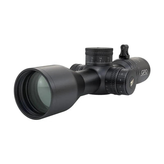 German Precision Optics Centerfire Scopes German Precision Optics GPO Centuri 4x Super Compact Rifle Scope 4-16x44i 30mm FFP MIL Illum. Black