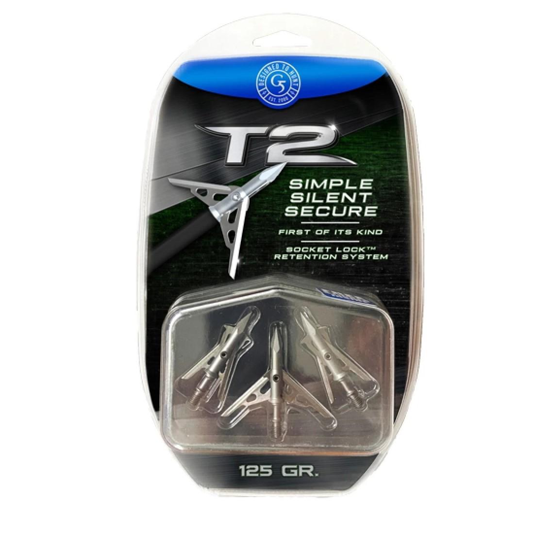 G5 Outdoors Broadheads Field &amp; Specialty Points G5 Outdoors G5 Outdoors T2: 2-Blade Match Expandable Broadhead 125gr BMP 3/pk