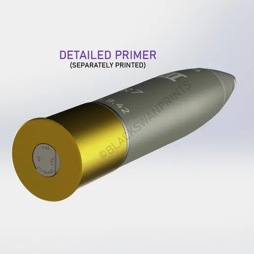 WW2 German 7.5cm le IG 18 Artillery Shell (WWII German Infantry Support) Full-Size 3D Printed Replica