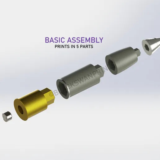 WW2 German 7.5cm le IG 18 Artillery Shell (WWII German Infantry Support) Full-Size 3D Printed Replica