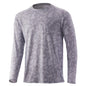 HUK Long Sleeve Shirts|Clothing &amp; Footwear HUK Huk Waypoint Running Lakes Long Sleeve Shirt Overcast Grey S