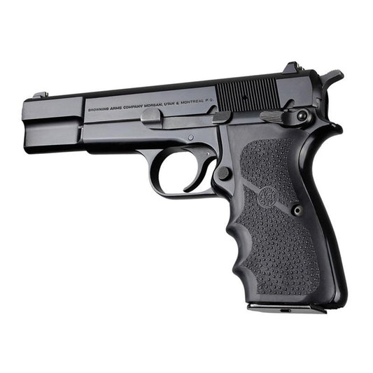 Hogue Grips Hogue  Hogue Browning Hi-Power Rubber Grips with Finger Grooves