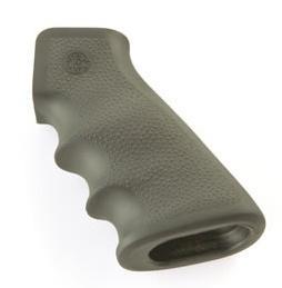 Hogue Grips Hogue  Hogue AR-15/M-16 OverMolded Rubber Grips with Finger Grooves Olive