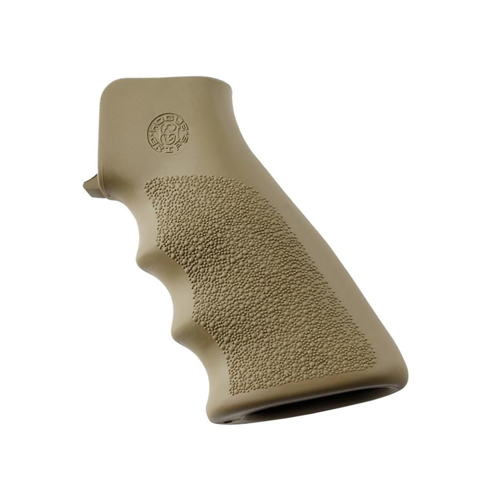 Hogue Grips Hogue  Hogue AR-15/M-16 Rubber Grip with Finger Grooves Desert Tan