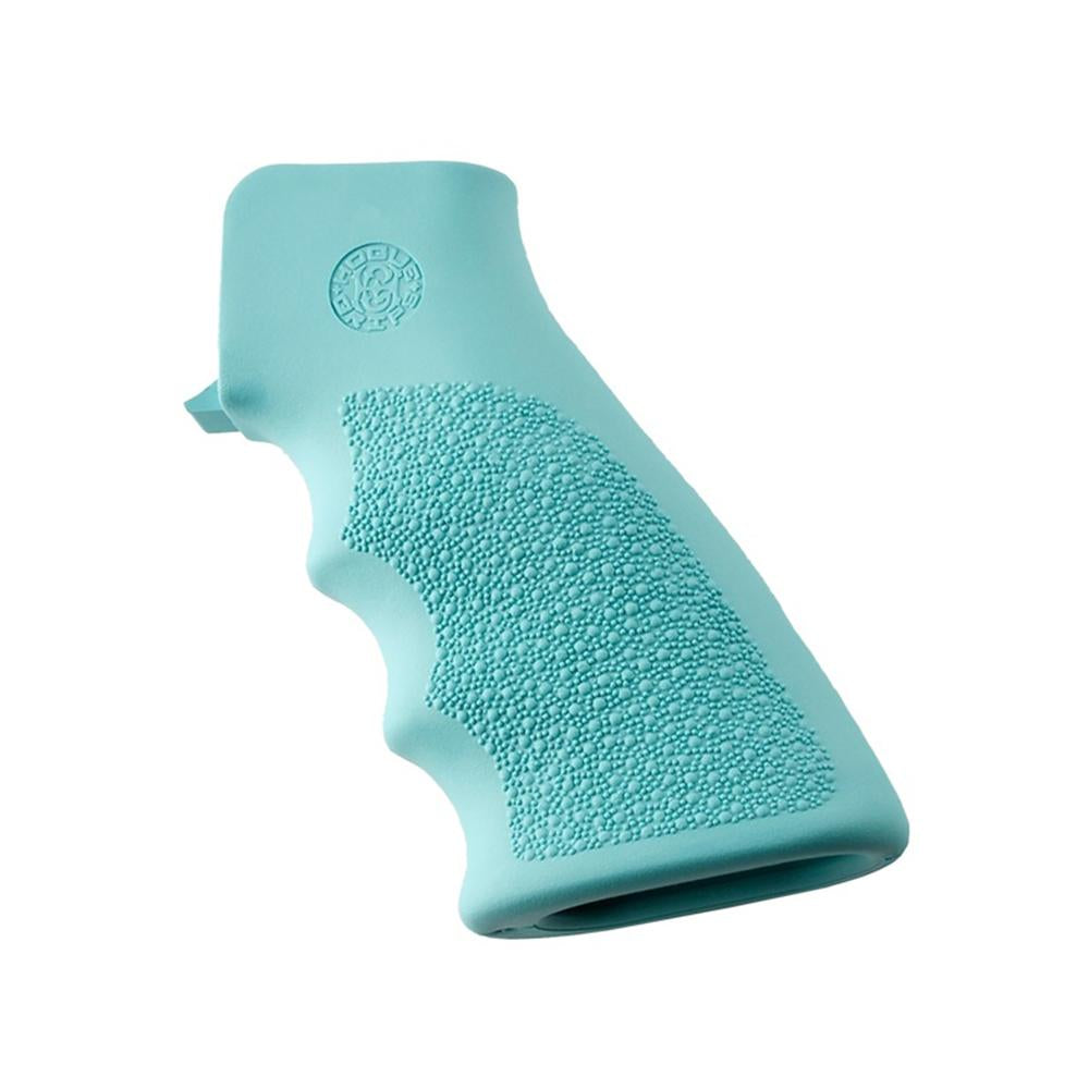 Hogue Grips Hogue  Hogue AR-15/M-16 Rubber Grip with Finger Grooves Aqua
