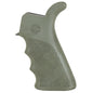 Hogue Grips Hogue  Hogue AR-15/M-16 Rubber Beavertail Grip with Finger Grooves-OD Green