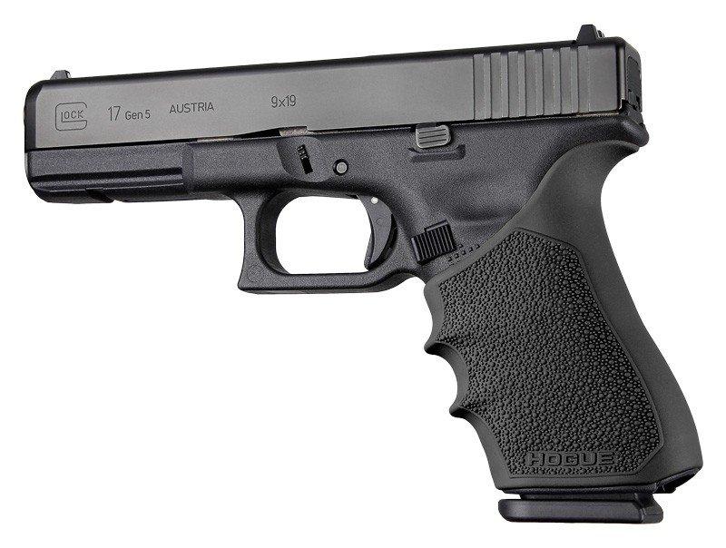 Hogue Grips Hogue  HandAll Beavertail Grip Sleeve Glock 17 Gen 1-2-5 Black