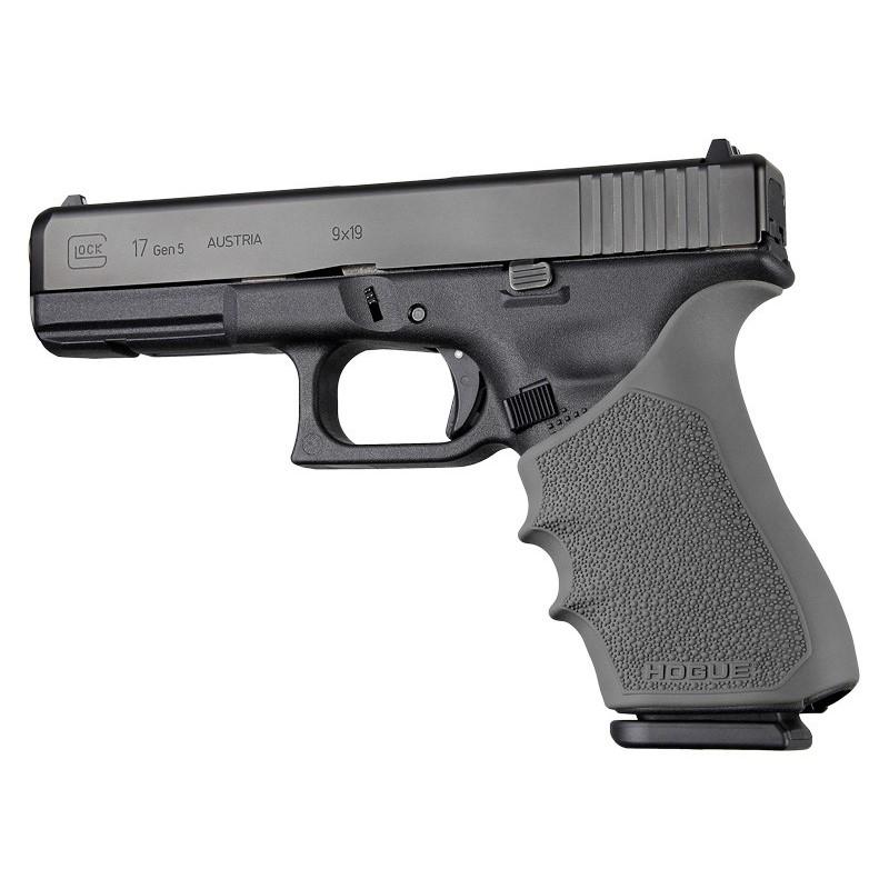 Hogue Grips Hogue  Hogue HandAll Beavertail Handgun Grip Sleeve for Glock 17 Gen 1-2-5 Slate Grey