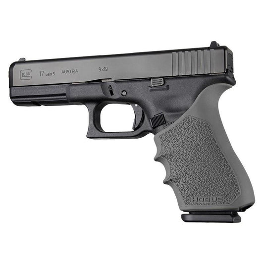 Hogue Grips Hogue  Hogue HandAll Beavertail Handgun Grip Sleeve for Glock 17 Gen 1-2-5 Slate Grey