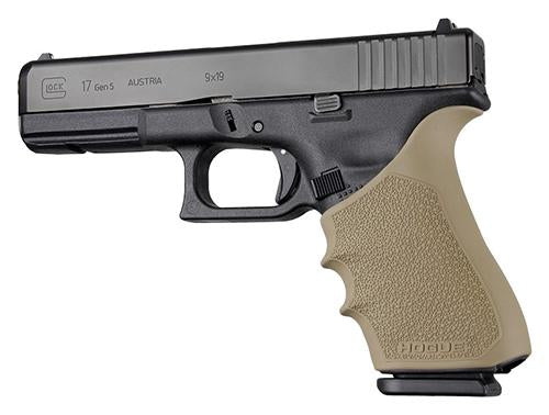 Hogue Grips Hogue  Hogue HandAll Beavertail Grip Sleeve Glock 17 G17L G19X G34 G34 MOS Gen 1-2-5-Flat Dark Earth