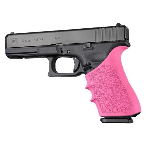 Hogue Grips Hogue  Hogue HandAll Beavertail Grip Sleeve Glock 17 Gen 1/2/5 Pink