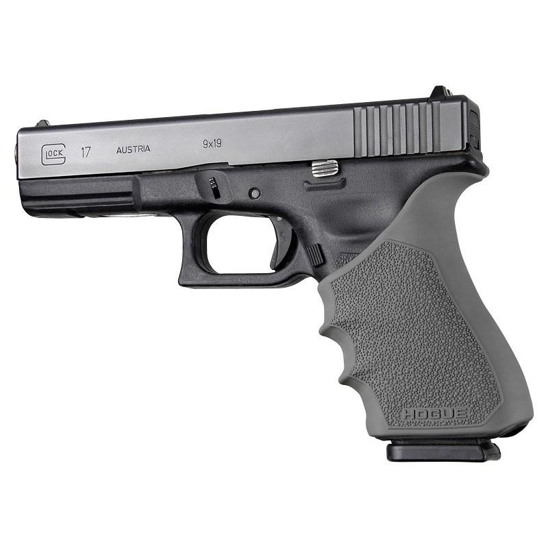 Hogue Gun Parts|Grips Hogue  Hogue HandAll Beavertail Handgun Grip Sleeve for Glock 17 Gen 3-4 Slate Grey