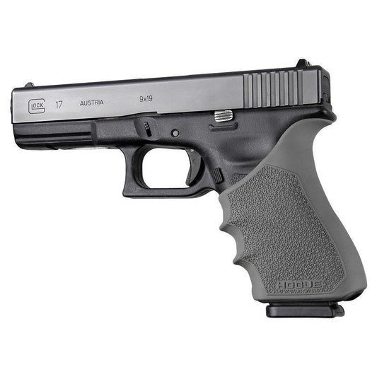 Hogue Gun Parts|Grips Hogue  Hogue HandAll Beavertail Handgun Grip Sleeve for Glock 17 Gen 3-4 Slate Grey
