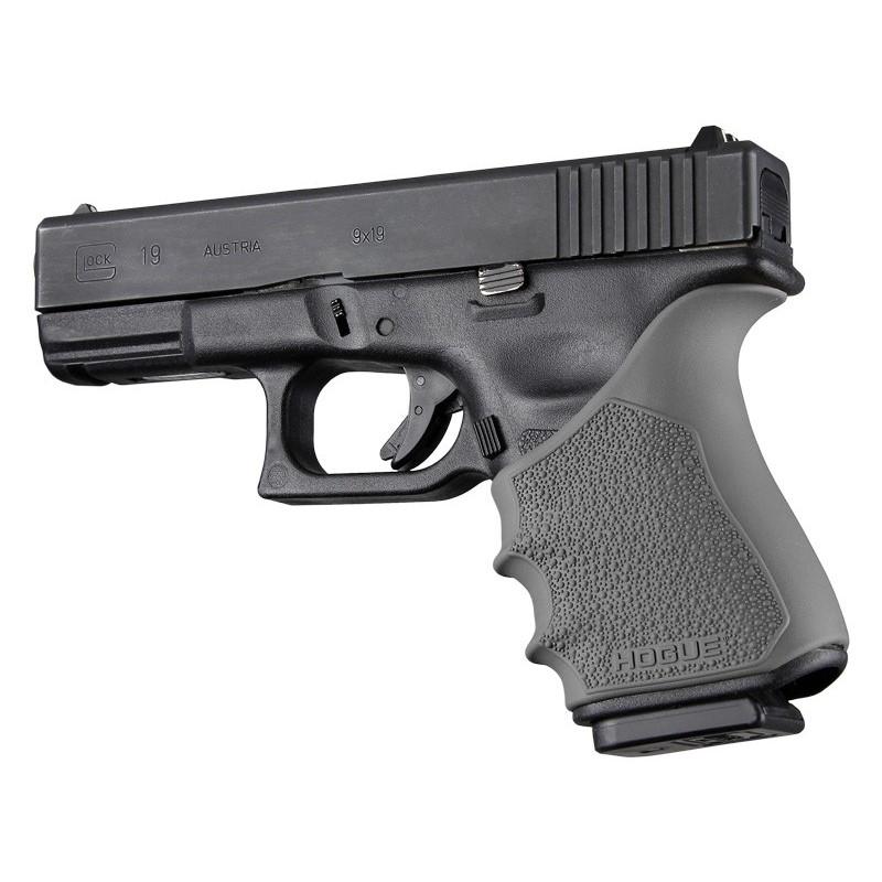Hogue Gun Parts|Grips Hogue  Hogue HandAll Beavertail Handgun Grip Sleeve for Glock 19 Gen 3-4 Slate Grey