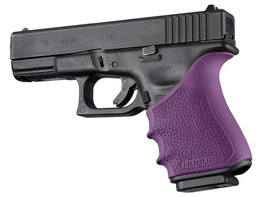 Hogue Grips Hogue  Hogue HandAll Beavertail Grip Sleeve Glock 19 23 32 38 Gen 3-4 Purple