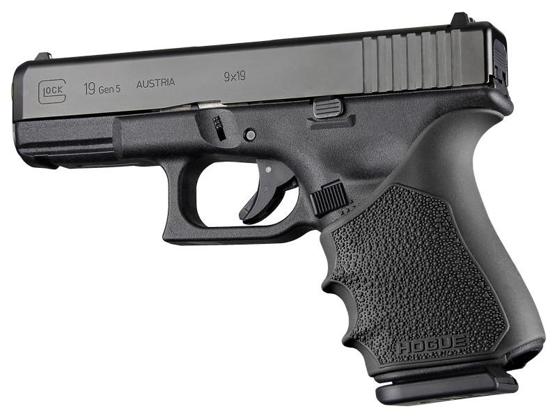 Hogue Grips Hogue  Hogue HandAll Beavertail Grip Sleeve Glock 19 23 32 38 Gen 1-2-5 Black