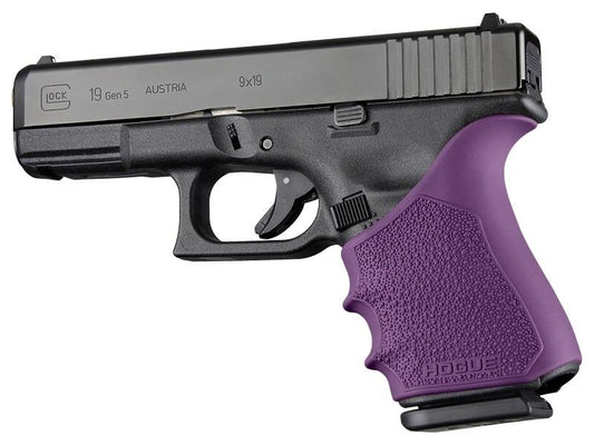 Hogue Grips Hogue  Hogue HandAll Beavertail Grip Sleeve Glock 19 23 32 38 Gen 1-2-5 Purple