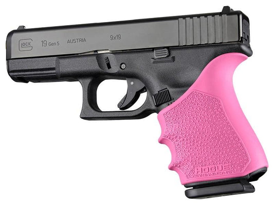 Hogue Grips Hogue  Hogue HandAll Beavertail Grip Sleeve Glock 19 23 32 38 Gen 1-2-5 Pink