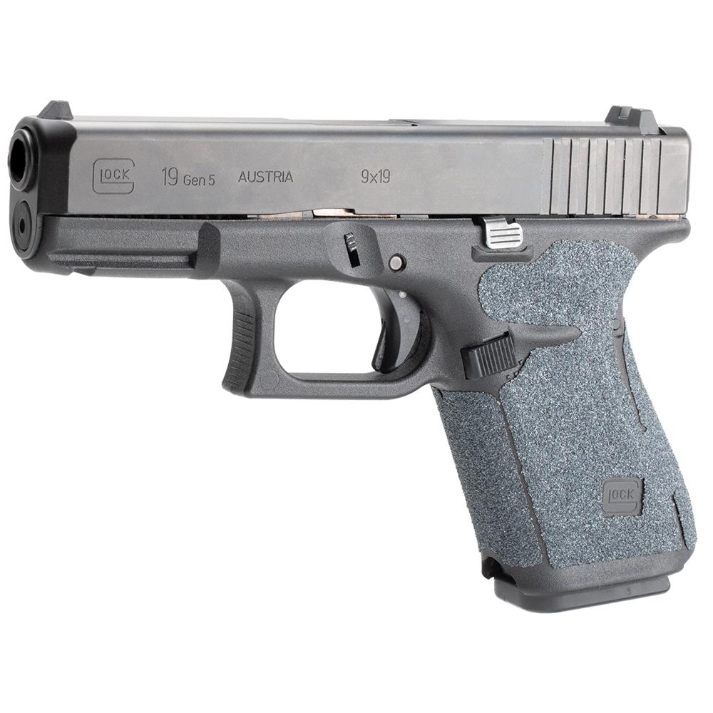 Hogue Grips Hogue  Hogue Wrapter Grit Adhesive Grip Glock Gen 5 Glock 19 19MOS 44 Black