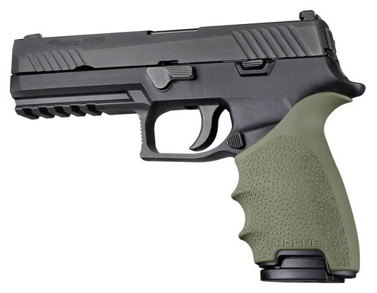 Hogue Grips Hogue  Hogue HandAll Beavertail Grip Sleeve Sig Sauer P320 OD Green