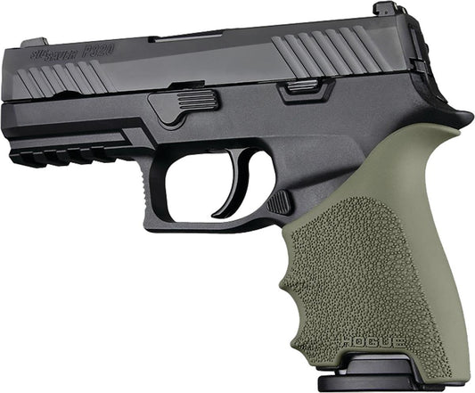 Hogue Grips Hogue  HandAll Beavertail Grip Sleeve Sig Sauer P320 Compact OD Green