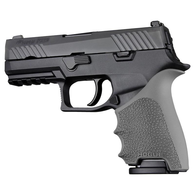 Hogue Gun Parts|Grips Hogue  Hogue HandAll Beavertail Handgun Grip Sleeve for Sig Sauer P320 Compact Slate Grey