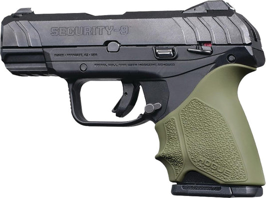 Hogue Grips Hogue  Hogue HandAll Beavertail Grip Sleeve Ruger Security 9 Compact - OD Green