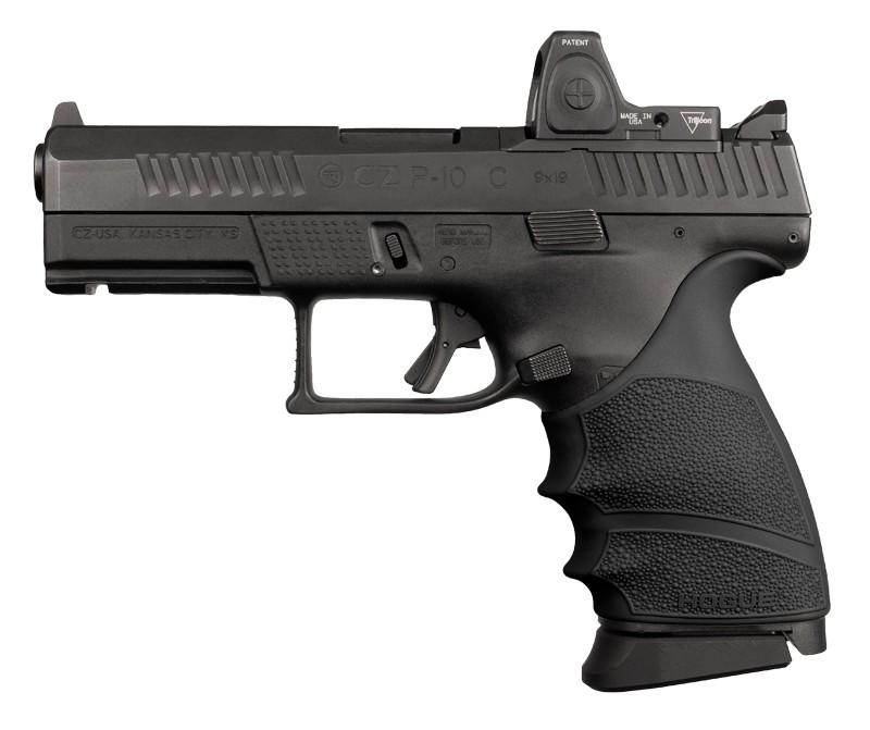Hogue Grips Hogue  Hogue HandAll Beavertail Grip Sleeve CZ P-10 Compact 9mm - Black