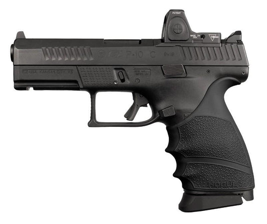 Hogue Grips Hogue  Hogue HandAll Beavertail Grip Sleeve CZ P-10 Compact 9mm - Black