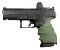 Hogue Grips Hogue  Hogue HandAll Beavertail Grip Sleeve CZ P-10 Compact 9mm - OD Green