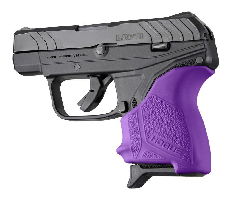 Hogue Grips Hogue  Hogue HandAll Beavertail Grip Sleeve for Ruger LCP II-Purple
