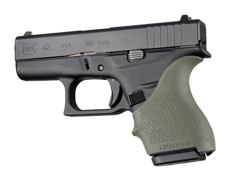 Hogue Grips Hogue  HandAll Beaver Tail Grip Sleeve Glock 42 43 OD Green