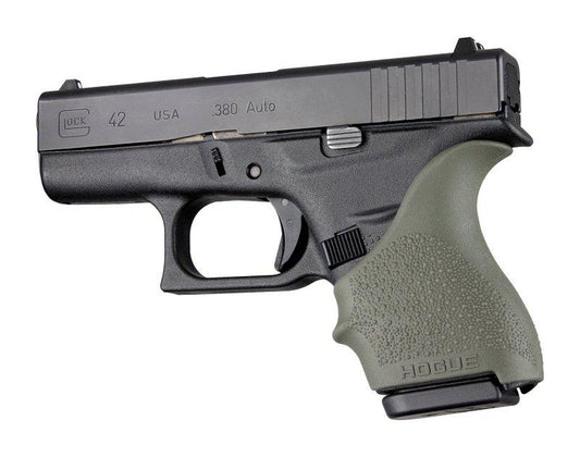 Hogue Grips Hogue  HandAll Beaver Tail Grip Sleeve Glock 42 43 OD Green
