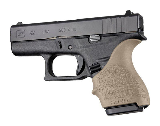 Hogue Grips Hogue  HandAll Beaver Tail Grip Sleeve Glock 42 43 Flat Dark Earth