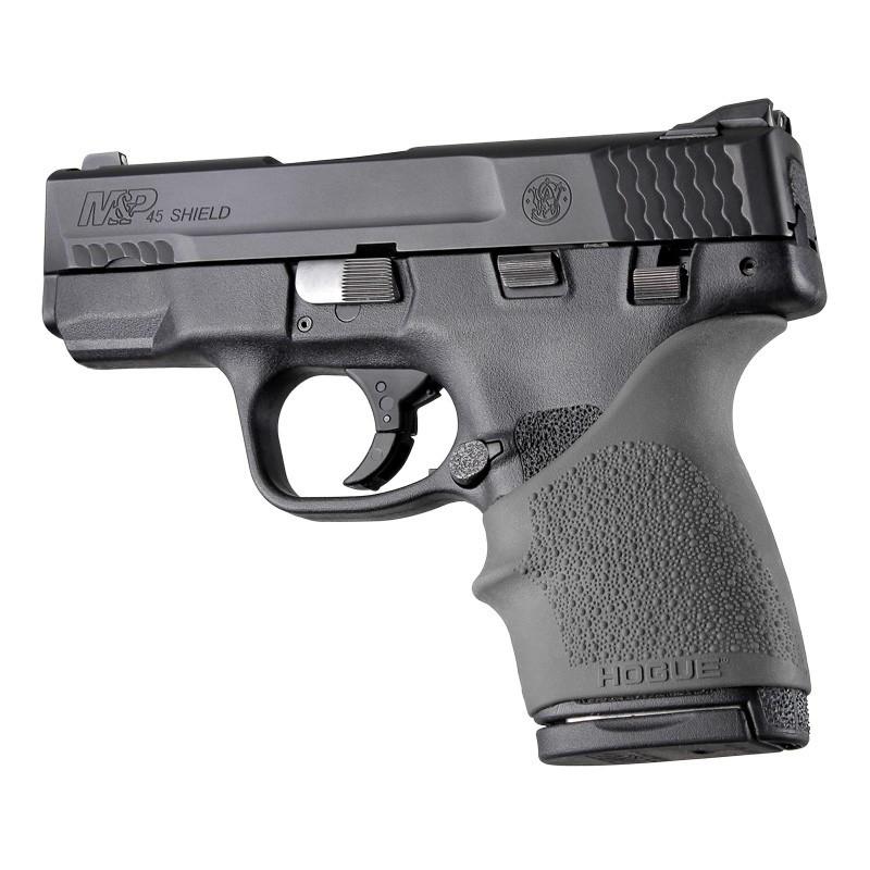 Hogue Gun Parts|Grips Hogue  Hogue HandAll Beavertail Handgun Grip Sleeve for S&W M&P Shield 45/Kahr P9/40 CW9/40 Slate Grey