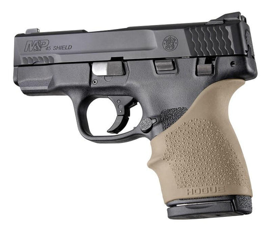 Hogue Grips Hogue  Hogue HandALL Beavertail Grip Sleeve S&W M&P Shield 45 Kahr P9/P40/CW9/CW40 FDE