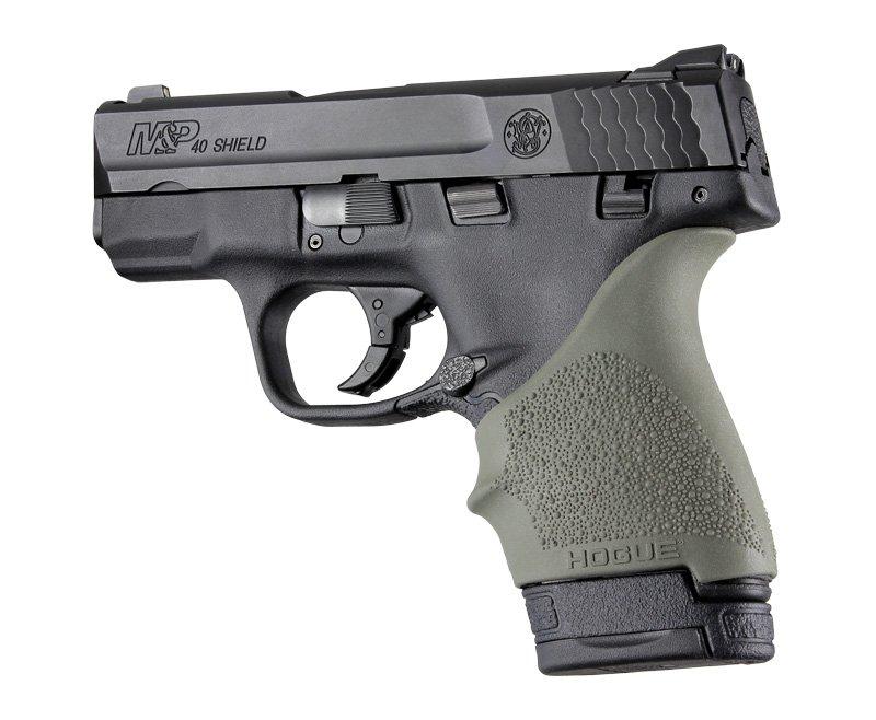 Hogue Grips Hogue  Hogue HandAll Beaver Tail Grip Sleeve S&W M&P Shield Ruger LC9 Glock 26/27 OD G