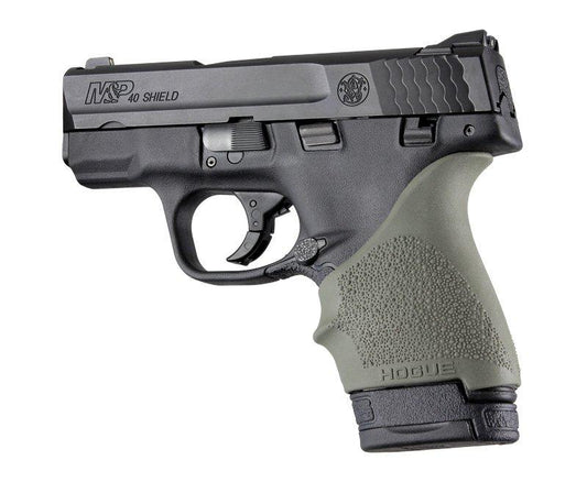 Hogue Grips Hogue  Hogue HandAll Beaver Tail Grip Sleeve S&W M&P Shield Ruger LC9 Glock 26/27 OD G