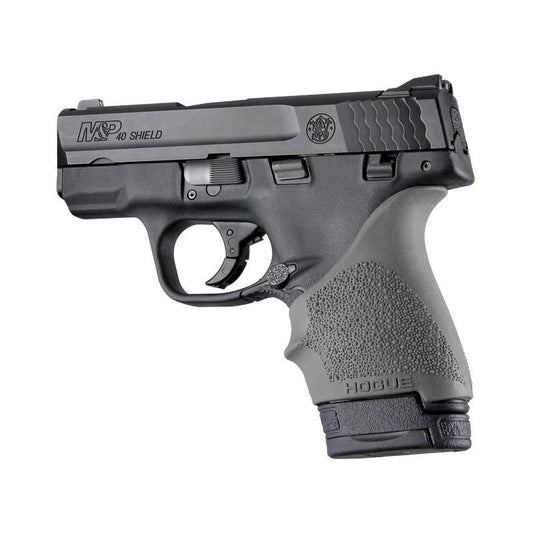 Hogue Grips Hogue  Hogue HandAll Beavertail Handgun Grip Sleeve for S&W M&P Shield/Ruger LC9 Slate Grey
