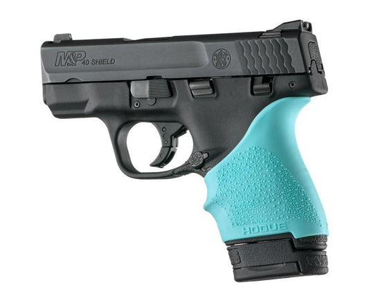 Hogue Grips Hogue  Hogue HandAll Beavertail Grip Sleeve S&W M&P Shield Ruger LC9-Aqua