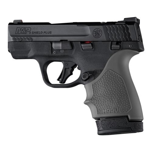 Hogue Grips Hogue  Hogue HandAll Beaver Tail Handgun Grip Sleeve S&W M&P 9 Shield Plus Slate Grey