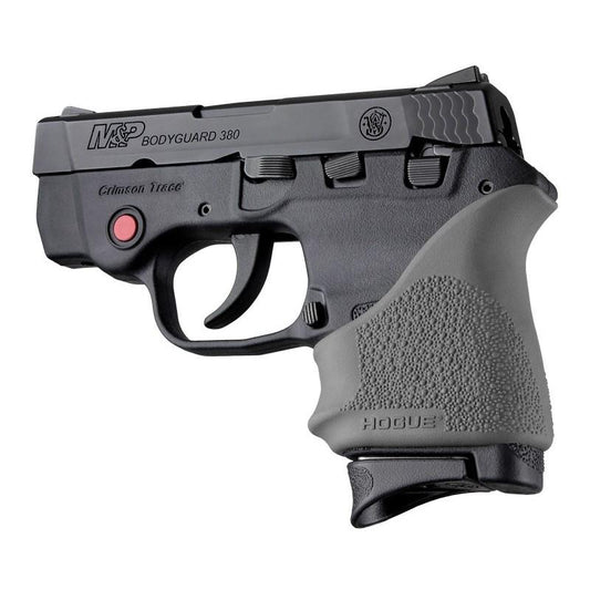 Hogue Grips Hogue  Hogue HandAll Beavertail Handgun Grip Sleeve for S&W Bodyguard 380/Taurus TCP & Spectrum Slate Grey