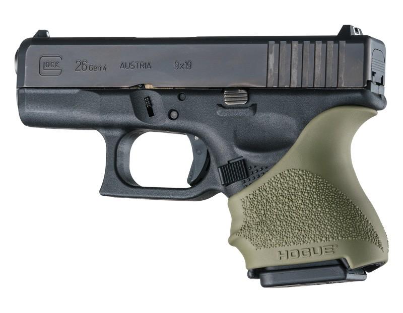 Hogue Grips Hogue  Hogue HandAll Beavertail Grip Sleeve Glock 26/27-OD Green
