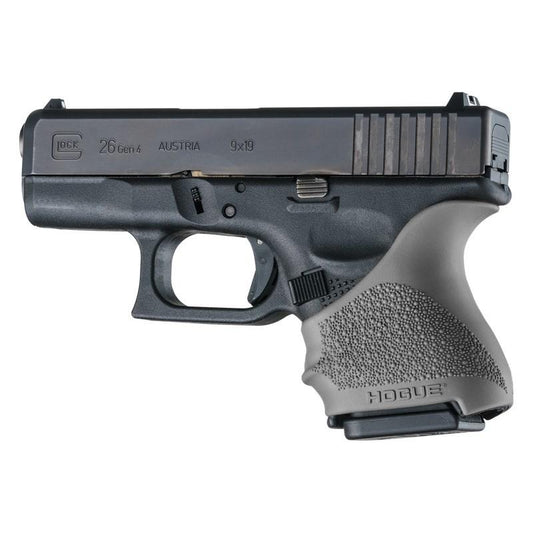 Hogue Grips Hogue  Hogue HandAll Beavertail Handgun Grip Sleeve for Glock 26/27 Slate Grey