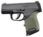 Hogue Grips Hogue  Hogue HandAll Beavertail Grip Sleeve Sig Sauer P365 OD Green