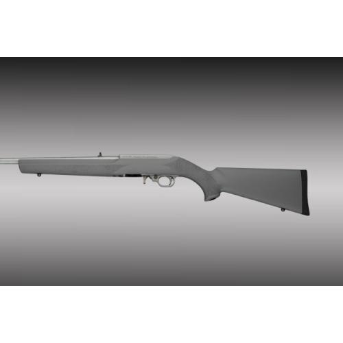 Hogue Chassis &amp; Stocks Hogue  Hoge Rubber Overmolded Stock with Standard Barrel Channel for Ruger 10-22 Slate Grey