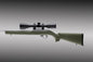 Hogue Chassis &amp; Stocks Hogue  Olive Drab for 22 LR with Target Barrel