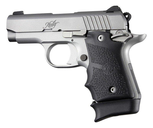 Hogue Grips Hogue  Kimber Micro 9 Ambi Safety Rubber Grip with Finger Grooves Black