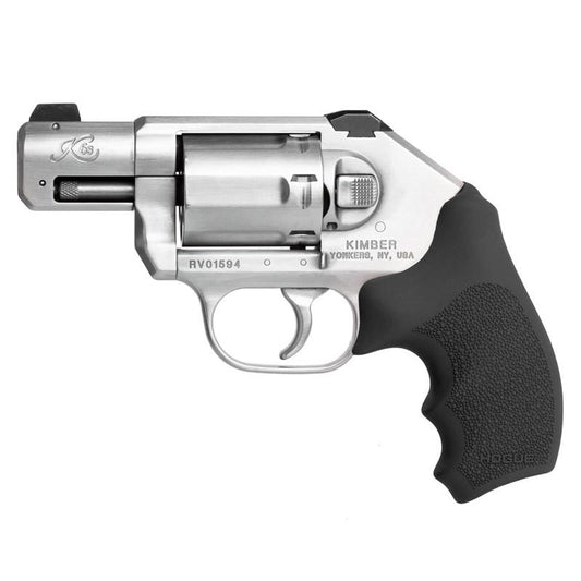 Hogue Grips Hogue  Kimber K6s DASA & DAO Bantam: CoBarrelestone Rubber Monogrip - Black