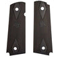 Hogue Grips Hogue  Hogue Colt Government Grips .45 1911 Rubber Grips Panels Checkered with Diamonds  - Black